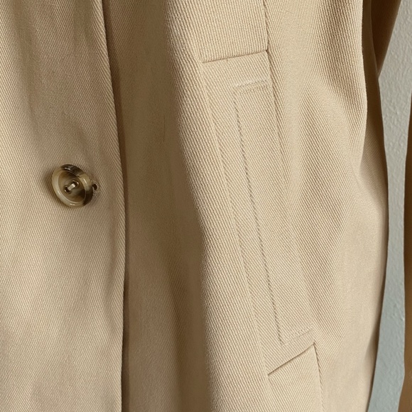 NEW YORK & COMPANY Coat Car Swing Retro Lined Tan Medium - Picture 6 of 12